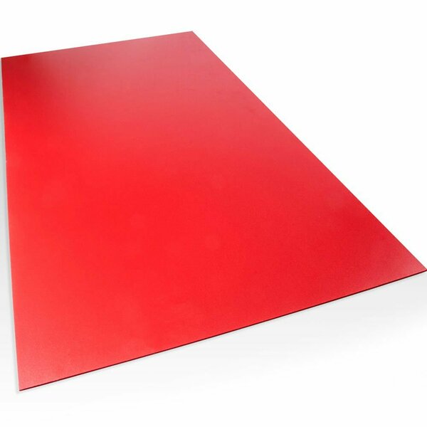 Projectpvc 18 in. x 24 in. x 0.118 in. Foam PVC Red Sheet 156243